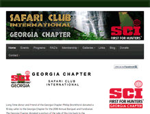 Tablet Screenshot of georgiasafariclub.com